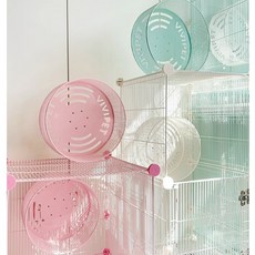 [미니스토리] 비비펫 무소음 쳇바퀴 30cm / 슈가글라이더 전용 쳇바퀴 용품, 1개, 핑크