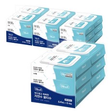 잘풀리는집 자연수 물티슈 64매*6입*4팩