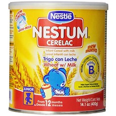 NMT Nestle Cerelac 밀과 우유 시리얼 14.10 온스 - P000900CREY5OY8, 기본