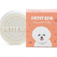 쁘띠스파 프리미엄 애견 샴푸바 강아지 고양이 천연 비건 비누 피치, 1개