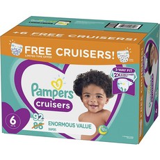Pampers Cruisers Diapers 팸퍼스 크루저 밴드형 기저귀 6단계 92개