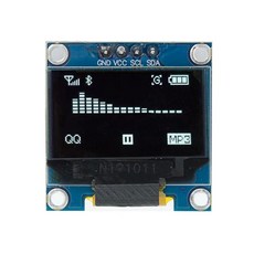 직렬 백색 디스플레이 모듈 아두이노 스크린 보드, 7.4pinIIC-White, 1개