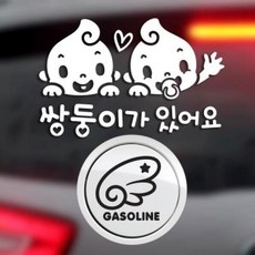 아트박스/제제데코 P_쌍둥이가있어요 국문 반사+주유구날개좌측 가솔린B, 1개