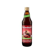 RABENHORST 비트 뿌리 유기농 6팩(6 x 700ml) 레몬 주스를 곁들인 100％ 직접 주스로 만든 주스