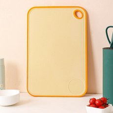 밀짚 항균 도마 주 양면 플라스틱 곰팡이 가정용 밀 두꺼운 지, [03] yellow, 1개