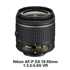 니콘 DSLR 카메라용 VR 광각 줌 렌즈 자동 초점 기능 AF-P DX 니코르 18-55mm F/3.5-5.6G, [01] Nikon F, [02] Used