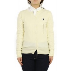 (폴로 랄프 로렌) POLO Ralph Lauren 랄프 로렌 여성 라운드 넥 코튼 가디건 무지 원 포인트 0102590 [병