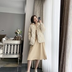 ANYOU 경량패딩 패딩 새로운 화이트 오리털 패딩 겨울 여성 신상품 출시 한국 배송