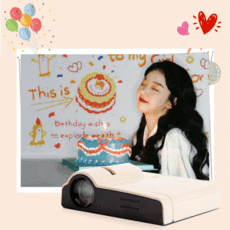 엔젤가드 홈파티 생일축하 미니빔 파티용품 소품 배경 생일빔, 칩+기계(세트) 생일, 생일 치즈케이크