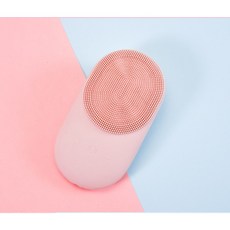 가열도입 클렌저 전동실리콘 세안기 초음파 7단계 워터프루프 브러쉬 모공청정기, 핑크색