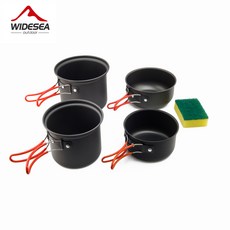 비 스틱 냄비 냄비 휴대용 야외 캠핑 하이킹 요리 세트 조리기구 여행 식기|hiking cooking set|hiking cookingcooking set, 단일, 1개, 우크라이나