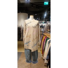 뉴코아강남오즈세컨 울혼방레터링 롱니트