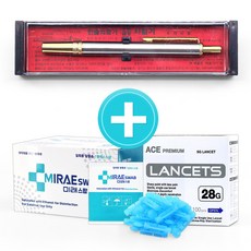 한솔 스텐사혈기 1개 +사혈침 100+ 소독솜 100