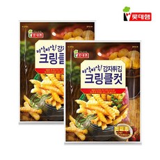 롯데푸드 롯데 바삭바삭 감자튀김 크링클컷 750g 1+1 2팩