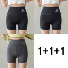 1+1+1 여성 여름 속바지 심리스 노라인 속바지 얇은 조거 힙업 속바지 3부 이너 반바지 샤크 팬츠 3매 세트 WMY