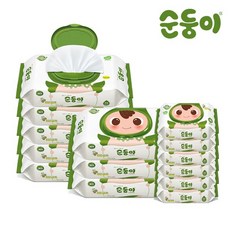 순둥이 레이온100% 로하스 캡형 70매 8팩+휴대캡형 20매 6팩(LC-02) 유아물티슈