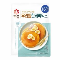 CJ 백설 우리밀핫케익믹스, 500g, 16개
