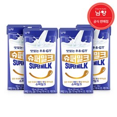 맛있는 우유 GT 슈퍼밀크 멸균우유, 190ml, 4개