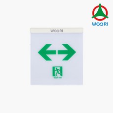 우리방재산업 벽부형 거실통로 유도등 중형 (WR-PLM-W04), 좌방향, 1개, 혼합색상