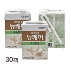 대상웰라이프 뉴케어 구수한맛 200ML (빨대형) 3대 영양소와 22종의 비타민 미네랄이 균형 함유 균형잡힌 영양공급이 필요하신 환자 수술 전 후, 30개
