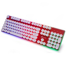(관부가세포함) 기계식 키보드 Golden mouse and keyboard set Desktop PC Laptop chicken true mechanical feel wired mouse-592051366611, one size, Rainbow Bay KM021 블랙