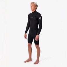 Rip Curl C WSP9HM D/Patrol 2.2mm L/SL C/Zip Spring suit - Black (립컬 다운 패트롤 체스트 집 스프링 웻슈트)