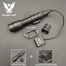 에어소프트 금속 손전등 모드버튼 듀얼 원격 압력 스위치 20mm 피카티니 레일에 적합 SF M600B, 07 BK M600B SetB