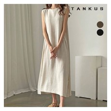 린넨민소매원피스