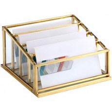 Glass Business Card Holder Office Name Card Display Holder 핸드크래프트 프로페셔널 오피스 데스크톱 카운터톱 명함 Organ, 단일옵션