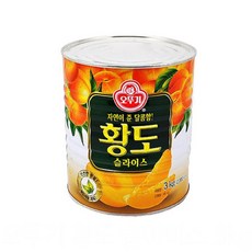 오뚜기 황도 슬라이스 통조림, 3kg, 2개