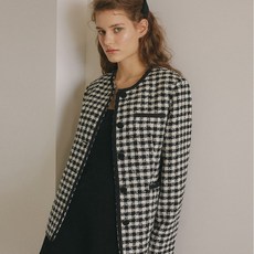 HOUND-TOOTH CHECK JACKET