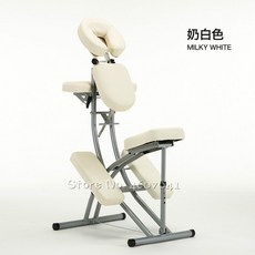타투 의자 접이식 체어 안마 마사지 암체어 임레스트, 한개옵션1, 크림 화이트