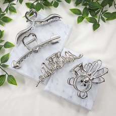 아이유곰돌이집게핀