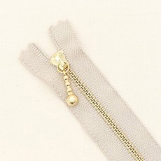 패션스타트 YKK 정품 골드 20cm 지퍼 3호 소품 의류 포인트용 클로즈형 지퍼 10개 세트, 1세트, 베이지