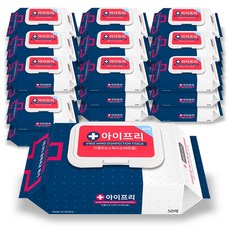 아이프리 더클린 살균 손소독티슈 캡형 50매, 50개입, 30개
