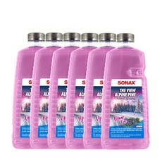 소낙스 워셔액 더뷰 알파인파인 2L 사계절 포레스트향 6개입, 6개