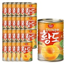 동원 지중해 황도 410g x 24개 복숭아 과일통조림 생일선물추천