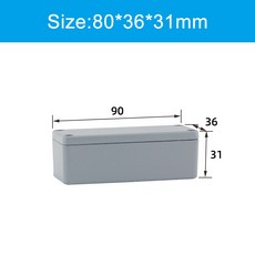 방폭 방수 알루미늄 인클로저 IP67 프로젝트 계기 박스 야외 정션 박스, 90x36x31