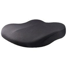 HONDONI 新款5D居家車用萬用增高美臀記憶坐墊, 減壓舒適, 透氣面料, 底部超防滑顆粒, 透氣黑, 1個