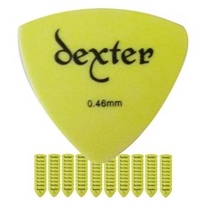 Dexter TRIANGLE 삼각 통기타피크 0.46mm 100개, 단품