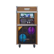 프로메인 노래방 반주기 이동식 케이스 MK-242FL 시트지 24 모니터 전면 장착 가능