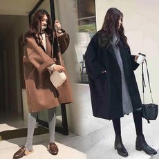 빅피플 루즈핏 코트 트렌치 여성 SA2602 빅사이즈 롱