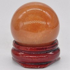 30mm 라운드 보석 공 미네랄 자연 치유 크리스탈과 돌 구 위카 차크라 마사지 글로브 악세사리 장식 스탠드, 31.오렌지 어벤츄린