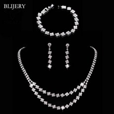 실버초커팔찌세트