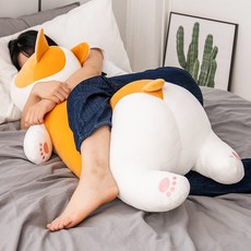 토이웍스 KC인증 엉덩이웰시코기 대형 강아지 애착 인형 80cm, 단품, 본상품선택