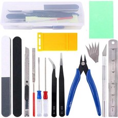 18pcs 건담 모형공구 키트 건프라 공구 모형기 기본공구 세트 반다이 모형 취미 건물, 1개