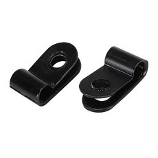 PVC 새들 2N 흑색 1000개 1봉지 전선 2.8-3.3mm 고정용 클립 케이블 클램프, 1개