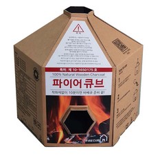 파이어큐브 참숯 4개입(1개3~4인용) 4개입4kg, 2세트, 1kg