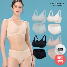 크로커다일 이너웨어 크레오라 스트랩 감탄브라+팬티 8종 풀세트