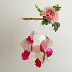 [호유즈] ]호유즈꽃집 카네이션 젤라또(큰꽃) 자개모빌 DIY-KIT_체리버터